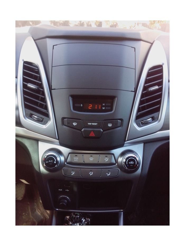 Комплект рамки с разъёмами 7" SsangYong Actyon 2 2013+ 2 Din