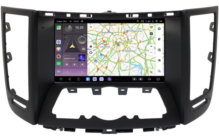 Магнитола для Infiniti QX70, FX35 (S51), FX37, FX30d, FX50 2008-2016 (Поддержка Bose и 360) - Kuberg QLed, Android 13, Быстрейшая, CarPlay, SIM-слот