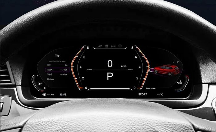 Электронная панель приборов BMW X1 E84 2009-2014 - 1293 с LCD / ЖК 12.3" экраном QLED