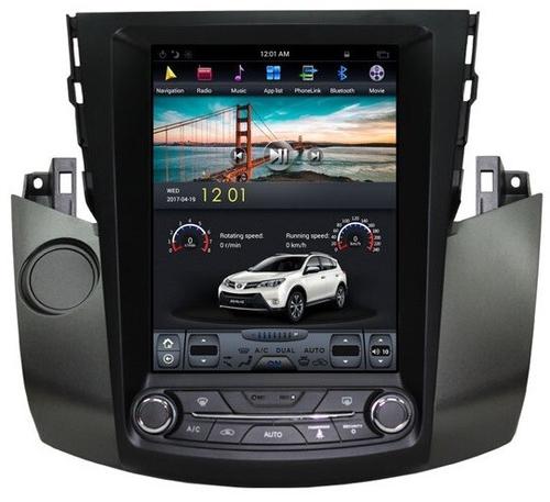 Магнитола для Toyota RAV4 30 2005-2012, Vanguard - Kuberg ZF-1121-Q6 вертикальный экран 10.4" в стиле "Тесла" на Android 11, 8/128Гб, CarPlay, 4G SIM-слот