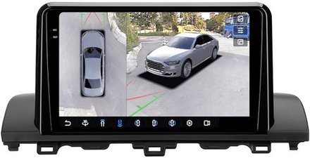 Магнитола для Honda Accord 10 2017-2021 (без штатного 360) - FarCar BX9-360-9515A монитор 9.5" 2K QLED на Android 13, 6Гб+128Гб, CarPlay, 4G SIM-слот, 4 камеры в комплекте
