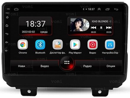 Магнитола для Jeep Wrangler 2018+ - AK437R9-MTK Android 10, 8-ядер, 2Гб-32Гб