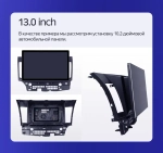 Магнитола для Mitsubishi Lancer X 2007-2016 (рамка 10) - Teyes CC3-2K-360 монитор 13" 2K QLED на Android 10, 6Гб+128Гб, CarPlay, 4G SIM-слот, 4 камеры в комплекте