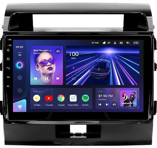 Магнитола для Toyota Land Cruiser 200 2007-2015 (экран климата внизу) - Teyes CC3L на Android 10, 8-ядер, CarPlay, 4G SIM-слот