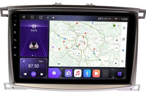 Магнитола для Toyota Land Cruiser 100, Lexus LX470 2002-2007 (экран климата снизу) - Kuberg OL-1698 QLed, Android 12, TS10, CarPlay, 4G SIM-слот