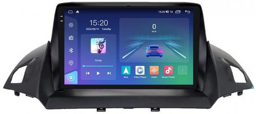 Магнитола для Ford Kuga 2011-2019 (рамка с зазорами) - Parafar PF362RN2K на Android 13, QLED+2K, ТОП процессор, 4Гб+32Гб, CarPlay, 4G SIM-слот