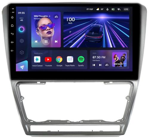 Магнитола для Skoda Octavia A5 2004-2013 (рамка серебро) - Teyes CC3L на Android 10, 8-ядер, CarPlay, 4G SIM-слот
