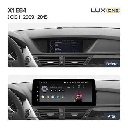 Магнитола для BMW X1 E84 2009-2014 (CIC) - Teyes LUX ONE монитор 12.3" на Android 10, 6/128ГБ, CarPlay, 4G SIM-слот