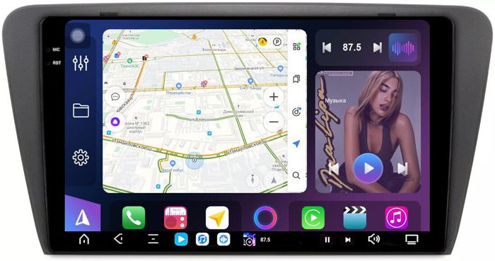 Магнитола для Skoda Octavia A7 2013-2020 - FarCar S500-TS20 монитор 10.36" 2K QLED на Android 14, Быстрейшая, CarPlay, 4G SIM-слот