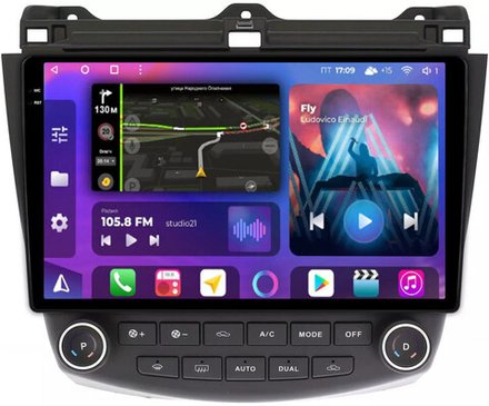 Магнитола для Honda Accord 7 2003-2008 - FarCar BM3222M-2K монитор 10.36" 2K QLED на Android 14, TS10, 4+32Гб, CarPlay, 4G SIM-слот