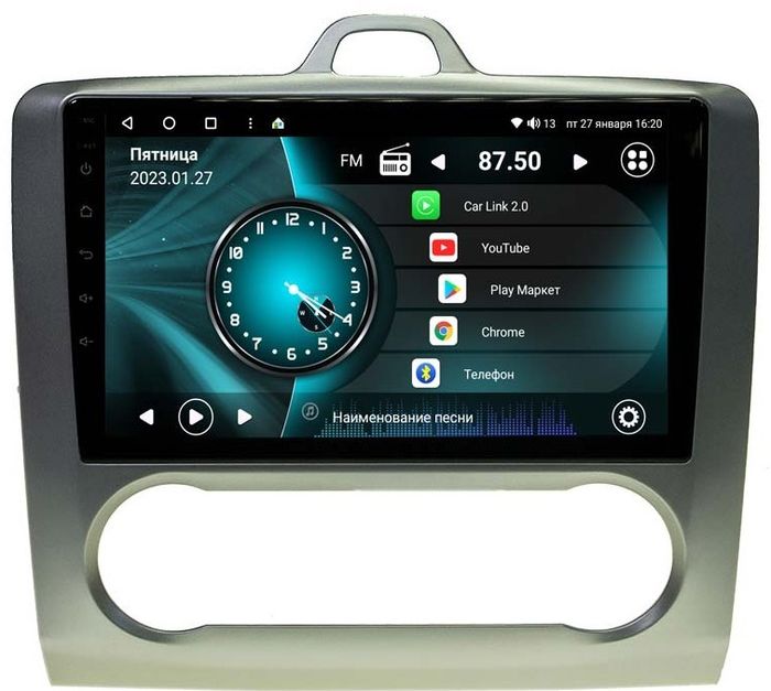 Магнитола для Ford Focus 2005 - 2011 (климат) - Vaycar VA17-003A на Android 13, 4G SIM-слот