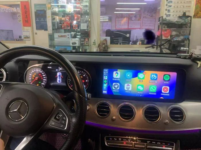Магнитола для Mercedes-Benz E-класс (W213) 2016-2018 NTG 5.5 - Kuberg MRW-M1201 монитор 12.3", Android 12, 8Гб+128Гб, 4G SIM-слот, CarPlay