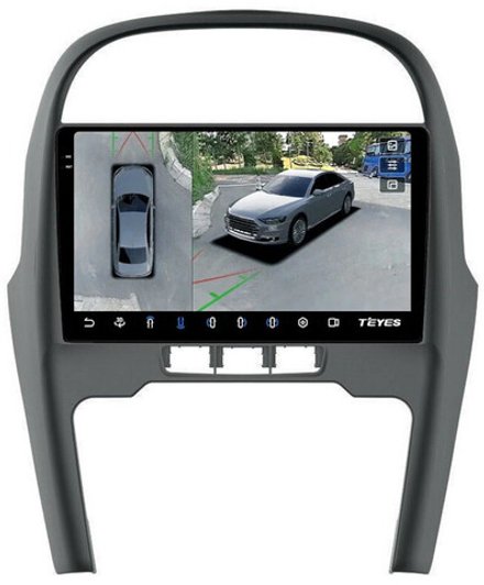 Магнитола для Chery Tiggo 2013-2016 - Teyes CC3-2K-360 на Android 10, 2K QLED, 6Гб+128Гб, CarPlay, 4G SIM-слот, 4 камеры в комплекте
