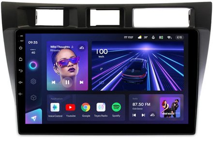 Магнитола для Toyota Mark II 110, Verossa 2000-2004 (вниз) - Teyes CC3 Android 10, ТОП процессор, 4/32 Гб, CarPlay, SIM-слот