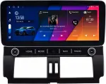 Магнитола для Toyota Land Cruiser Prado 150 2014-2017 - Canbox H-Line 0074 монитор 12.3" QLED в стиле MERCEDES на Android 10, Быстрая, ТОП-процессор, CarPlay, 4G SIM-слот