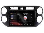 Магнитола для Volkswagen Tiguan 2011-2016 (рамка черная, прямоуг. кнопка) - Vaycar VA81-0489 на Android 13, Быстрая, 4G SIM-слот