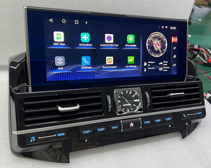 Магнитола для Toyota Land Cruiser 200 2015-2021 (с JBL и 360) - Kuberg ZH-T1269 монитор 12.3" на Android 12, 8/128Гб, CarPlay, 4G SIM-слот