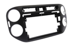Комплект рамки с разъёмами 9"+can VW Tiguan 2011-2016 (квадратная аварийка) черный глянец
