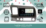 Магнитола для Honda Civic 2005-2012 (левый руль, рамка 9)- Vaycar VA20-0044-2K на Android 13, Быстрая, 2K QLED, CarPlay,4G SIM-слот