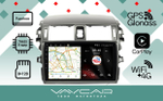 Магнитола для Toyota Corolla E150 2007-2012 (большая рамка) - Vaycar VA77-0063 на Android 13, 8-ядер, 4G SIM-слот