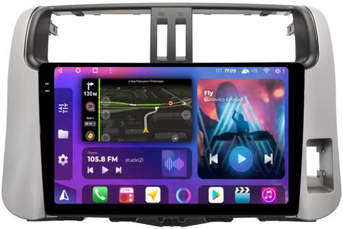 Магнитола для Toyota Land Cruiser Prado 150 2009-2013 (правый руль) - FarCar BM9-2K-7041PR монитор 9.5" 2K QLED на Android 14, TS10, 4+32Гб, CarPlay, 4G SIM-слот