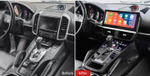 Сенсорная центральная консоль Porsche Cayenne 2010-2017 (бежевая) - Kuberg ZF-5023-BG