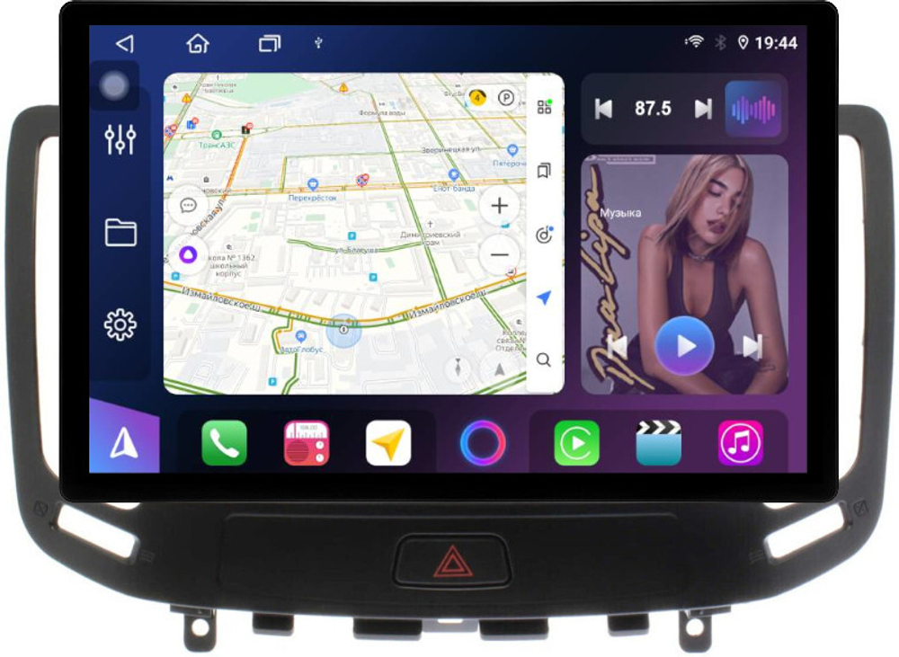 Магнитола для Infiniti G25, G35, G37 2006-2013 - FarCar BX877 монитор 13" 2K QLED на Android 13, TS10, 6+128, CarPlay, 4G SIM-слот