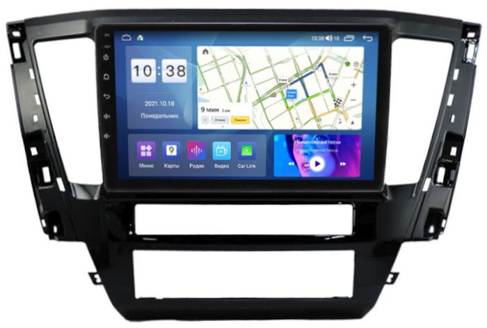 Магнитола для Mitsubishi Pajero Sport 3 2020-2024, Montero Sport - Parafar PF238XHD на Android 13, 8-ядер, 4Гб+64Гб, CarPlay, 4G SIM-слот