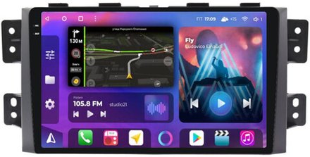 Магнитола для KIA Mohave 1 2008-2017 - FarCar BM465M-2K монитор 9.5" 2K QLED на Android 14, TS10, 4+32Гб, CarPlay, 4G SIM-слот