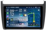 Магнитола для Volkswagen Polo 5 2009-2020 (рамка черная матовая) - Teyes CC4-PRO монитор 9.5" 2K QLED на Android 13, Snapdragon 778G, ИИ, CarPlay, DSP, 4G SIM-слот