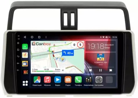 Магнитола для Toyota Land Cruiser Prado 150 2017-2023 - Canbox 1038/1058 Qled, Android 10, ТОП процессор, SIM-слот