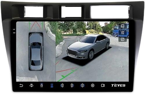 Магнитола для Toyota Mark II 110, Verossa 2000-2004 (вниз) - Teyes CC3-2K-360 на Android 10, 2K QLED, 6Гб+128Гб, CarPlay, 4G SIM-слот, 4 камеры в комплекте