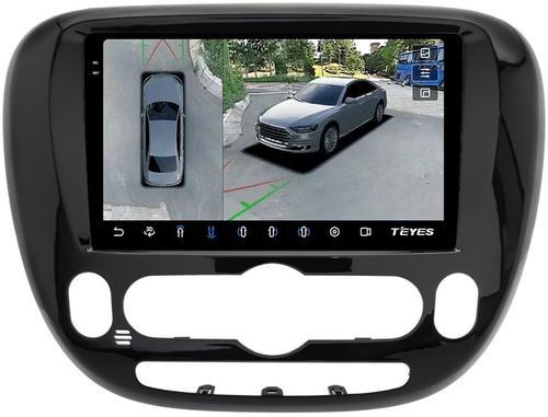 Магнитола для KIA Soul 2 2014-2019 PS (климат на штатном экране) - Teyes CC3-2K-360 на Android 10, 2K QLED, 6Гб+128Гб, CarPlay, 4G SIM-слот, 4 камеры в комплекте