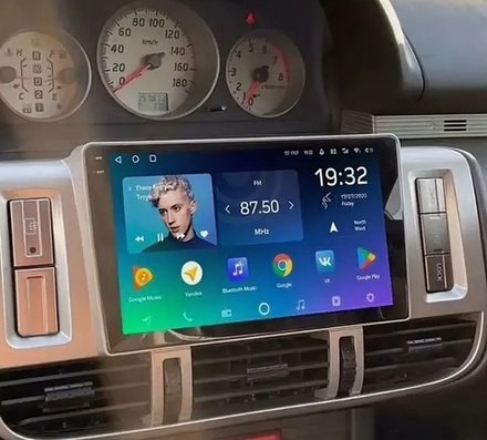 Магнитола для Nissan X-Trail T30 2000-2003 - FarCar XXL9-7010F3 монитор 9.5" 2K QLED на Android 14, TS20, 8+256Гб, CarPlay, 4G SIM-слот
