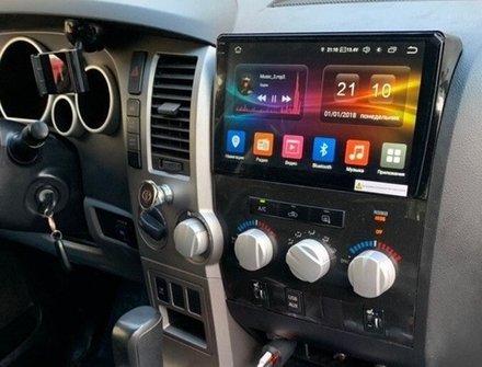 Магнитола для Toyota Tundra XK50 2007-2013, Sequoia XK60 2007-2022 - Kuberg OL-1688 QLed+2K, Android 13, TS20, CarPlay, 4G SIM-слот