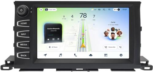 Магнитола для Toyota Highlander 3 XU50 2013-2020 (рамка с крутилкой) - Teyes CC4L монитор 9" IPS на Android 14, Snapdragon 662, CarPlay, 4G SIM-слот