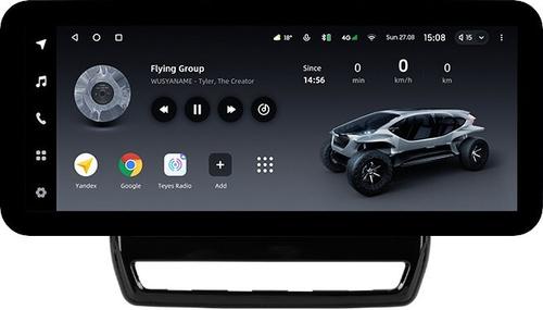 Магнитола для Mitsubishi ASX 2020+ (ШГУ 8", рамка тип 2) - Teyes LUX ONE ROUND монитор 12.3" 2K QLED на Android 10, CarPlay, 4G SIM-слот
