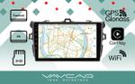 Магнитола для Toyota Corolla E150 2007-2013 (маленькая рамка) - Vaycar VA77-0063 на Android 13, 4G SIM-слот
