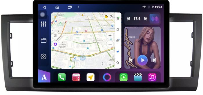 Магнитола для Volkswagen T6 Caravelle, Multivan, Transporter 2015-2019 - FarCar BX877 монитор 13" 2K QLED на Android 13, Быстрая, CarPlay, 4G SIM-слот