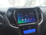 Магнитола для Hyundai Santa Fe 3 2012-2018 (отдельный экран климата, без штатной КЗВ) - FarCar S500-TS10 монитор 9.5" QLED на Android 14, Быстрая, CarPlay, 4G SIM-слот