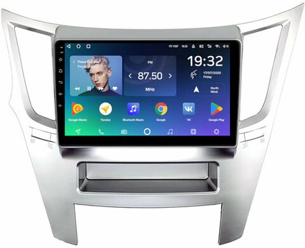 Магнитола для Subaru Legacy 5, Outback 4 2009-2014 (левый руль, рамка серебро) - Teyes CC2 PLUS на Android 10, ТОП процессор, 4Гб+64Гб, 4G SIM-слот