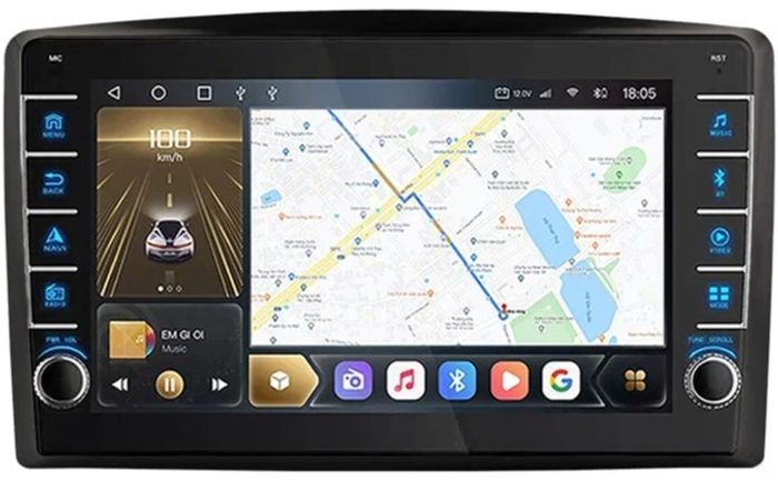 Магнитола для Mercedes Vito III (W447) 2014-2024 - Kuberg OL-1988 (кнопки и крутилки), Android 12, TS10, CarPlay, 4G SIM-слот