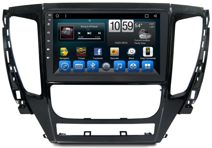 Магнитола для Mitsubishi Pajero Sport 3 2016-2021 (АКПП) - Kuberg KR-9068-T8 на Android 9, 8-ЯДЕР и 2ГБ-32ГБ