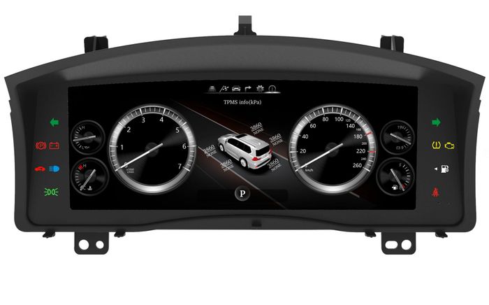 Электронная панель приборов Lexus LX570 2008-2015 - Kuberg NH-LCD-L01 с сенсорным LCD / ЖК 12.3" экраном QLED