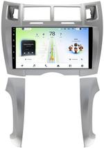 Магнитола для Toyota Vitz 2, Yaris 2 2005-2011 (рамка серебро тип 2) - Teyes CC4L монитор 9" IPS на Android 14, Быстрая, Snapdragon 662, CarPlay, 4G SIM-слот