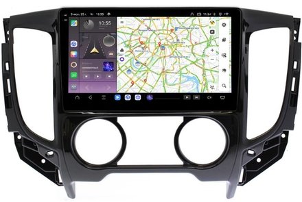 Магнитола для Mitsubishi L200 2015-2024 (кондиционер), FIAT Fullback - Kuberg OL-9567-1 QLed+2K, Android 13, TS20, CarPlay, 4G SIM-слот