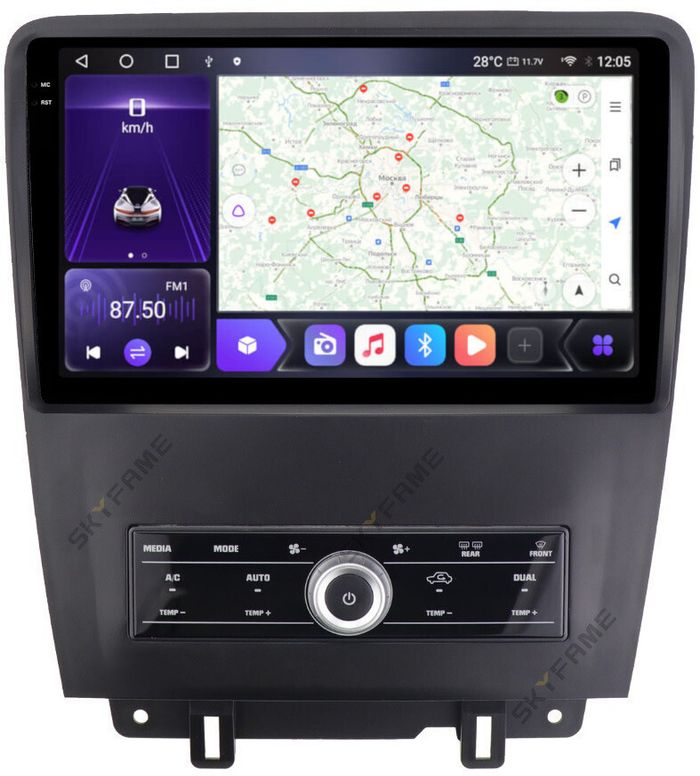 Магнитола для Ford Mustang 5 2009-2013 S197 - Kuberg SF-9103 QLed+2K, Android 12, TS10, CarPlay, 4G SIM-слот