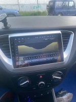 Магнитола для Hyundai Solaris 2 2017-2022, Solaris HS 2024+ - FarCar BM766M монитор 9.5" QLED на Android 14, TS10, 4+32Гб, CarPlay, 4G SIM-слот
