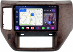 Магнитола для Nissan Patrol Y61 2004-2010 (рамка дерево) - FarCar BM3258M-2K монитор 9.5" 2K QLED на Android 14, TS10, 4+32Гб, CarPlay, 4G SIM-слот