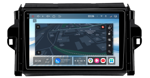 Магнитола для Toyota Fortuner 2015-2022 - Redpower 85069 PRO/PROmax ТОП звук, 2K QLED, Android 14, CarPlay, 4G SIM-слот